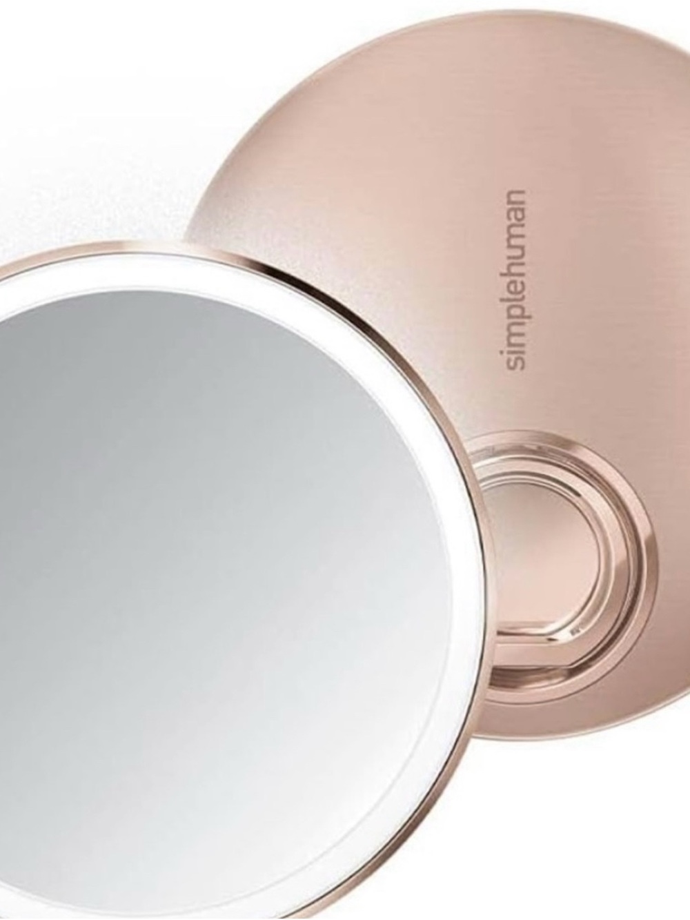 simplehuman Rose Gold LED Compact Mirror